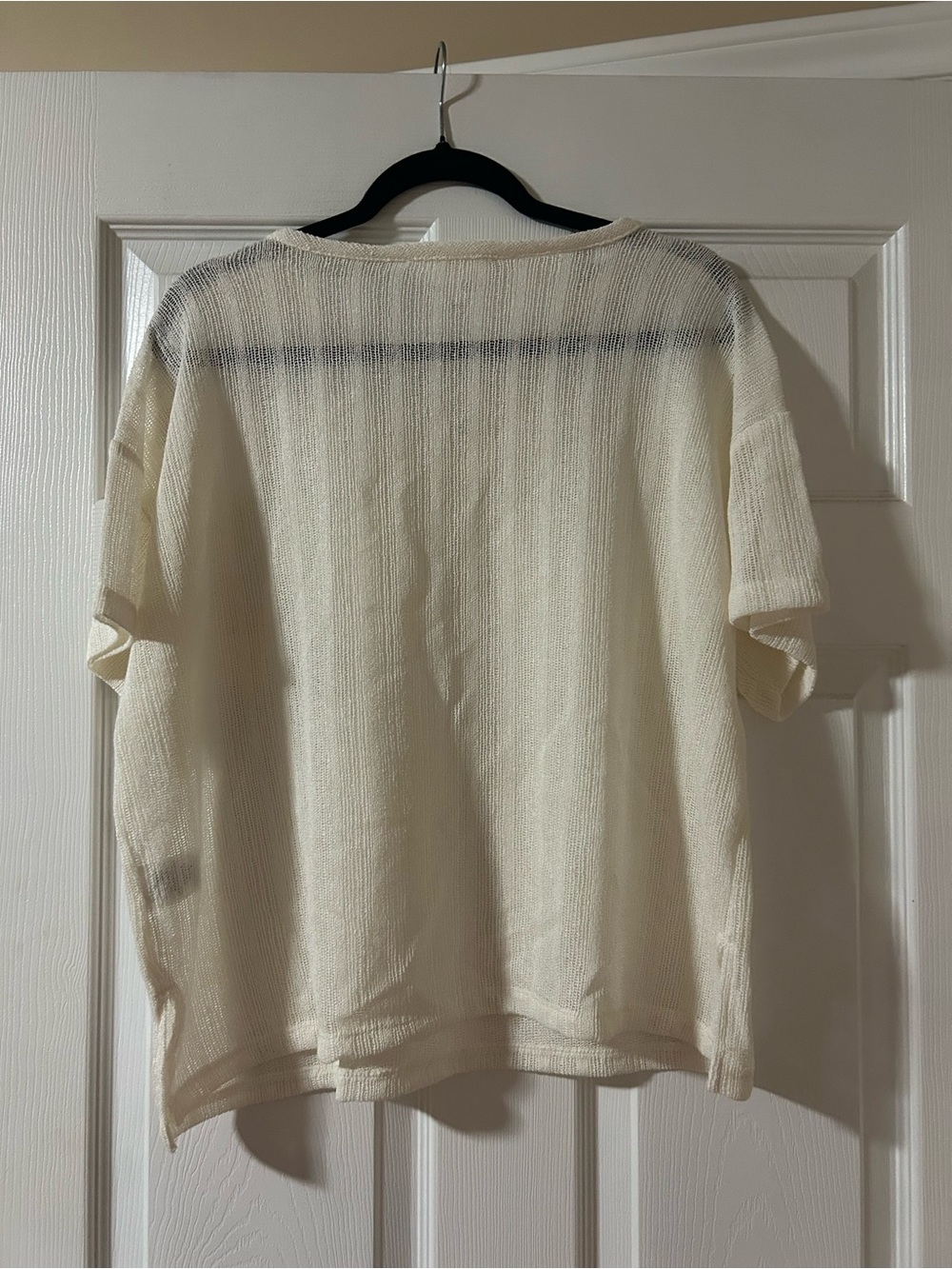Addition Elle Ivory Short-Sleeve Knit Top - Picture 2 of 3